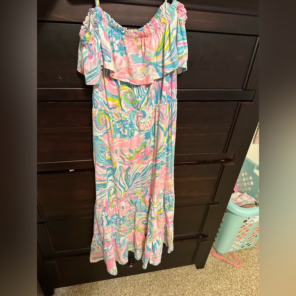 Sale! Lilly Pulitzer Seraphina Maxi Dress sz L 8/10